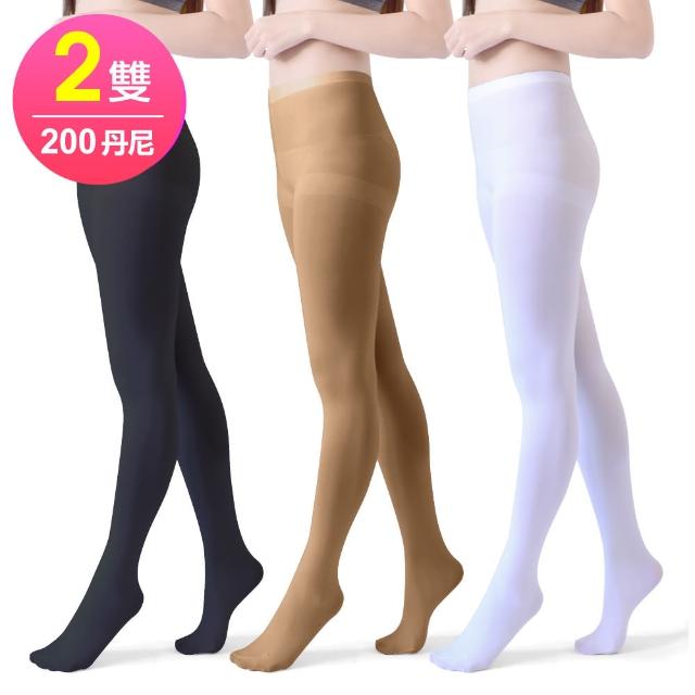 【Dione 狄歐妮】200丹超彈性 3D韻律配搭褲襪(2雙)