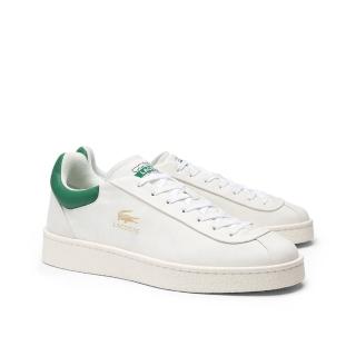 【LACOSTE】BASESHOT 女鞋 運動鞋 白綠 金色logo 小白鞋 休閒鞋(47SFA0037_082 24ss)