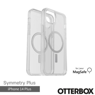 【OtterBox】iPhone 14 Plus 6.7吋 Symmetry Plus 炫彩幾何保護殼-透明(支援MagSafe)