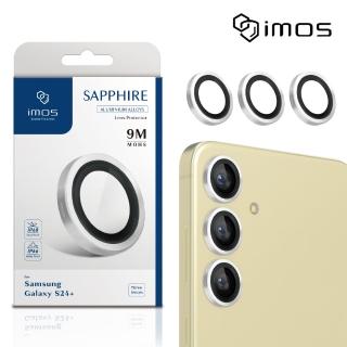 【iMos】Samsung Galaxy S24+ 藍寶石金屬框鏡頭保護貼 - 三顆(鋁合金)