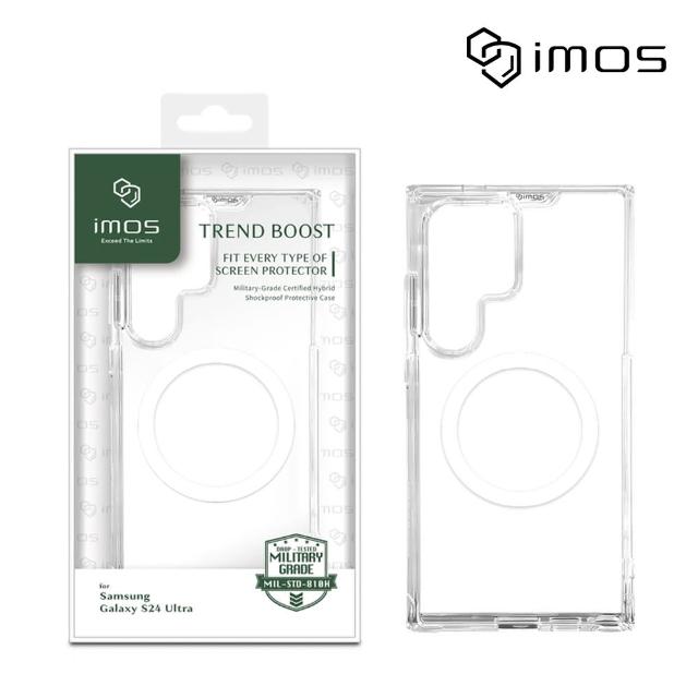 【iMos】Samsung Galaxy S24 Ultra 磁吸軍規防震保護殼(透明)