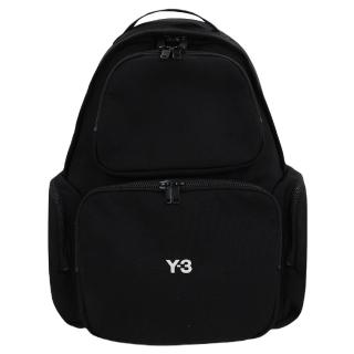 【Y-3 山本耀司】品牌LOGO 後背包(黑色)
