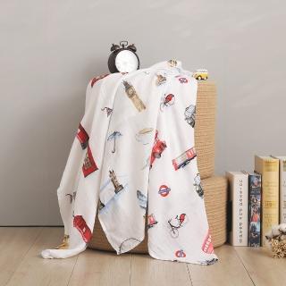 【Panda London】寶寶紗布包巾-120x120cm(100%竹纖維 一組3入)