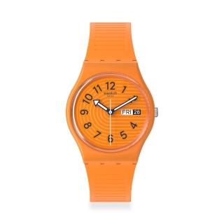 【SWATCH】Gent 原創系列手錶 TRENDY LINES IN SIENNA 男錶 女錶 手錶 瑞士錶 錶(34mm)