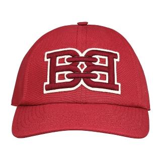 【BALLY】BALLY B-CHAIN 雙B LOGO純棉質棒球帽(紅)