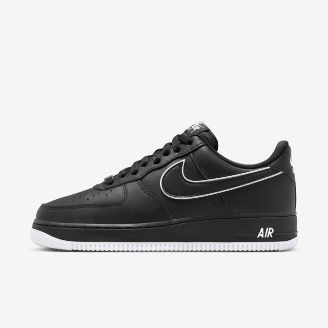 NIKE 耐吉】Air Force 1 07 Low 男休閒鞋運動經典AF1 低筒皮革黑白