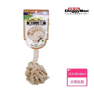 【Doggy Man】犬用自然素材棉質潔牙拉索玩具-L(寵物用品)