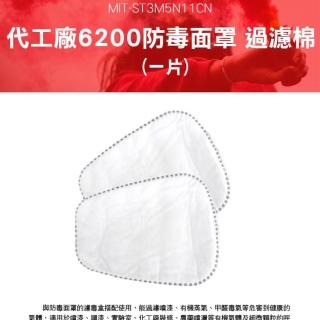 【MASTER】過濾棉片 4片 面罩濾紙 替換面罩 防塵消防 飛沫 防毒氣體 5-ST3M5N11CN(防毒面具配件 過濾棉)