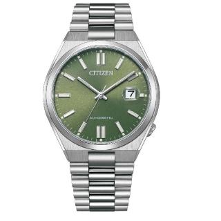 【CITIZEN 星辰】PANTONE限定綠色面機械腕錶 /40mm(NJ0158-89Z)