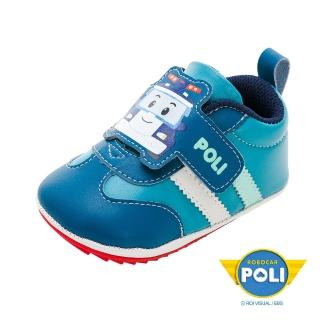 【POLI 波力】正版童鞋 波力 超細纖維寶寶鞋/方便 柔軟 舒適 台灣製 土耳其藍(POKK34246)