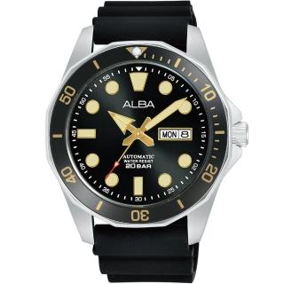 【ALBA】雅柏 Mechanical 極速運動機械腕錶-43mm黑 618年中慶(Y676-X063C/AL4553X1)