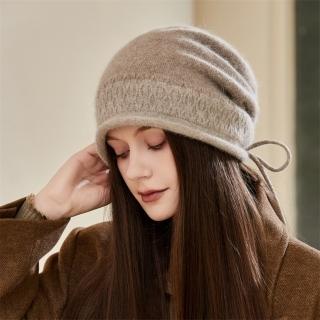 【Acorn 橡果】韓系抽繩毛帽防曬機能帽月子帽保暖帽1767(卡其)