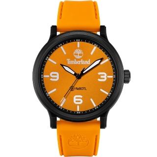 【Timberland】天柏嵐 DRISCOLL系列 海洋塑料腕錶 矽膠帶-橘色46mm(TDWGM0029502)