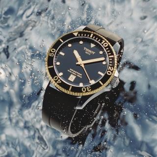 【TISSOT 天梭】官方授權 Seastar 1000 海洋之星300米潛水錶 手錶-40mm(T1204102705100)