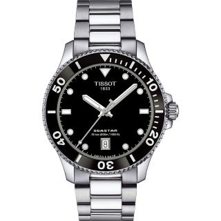 【TISSOT 天梭】官方授權 Seastar 1000 海洋之星300米潛水錶 手錶 送行動電源 畢業禮物(T1204101105100)