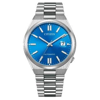 【CITIZEN 星辰】PANTONE限定情人節推薦款時尚腕錶 海王藍40mm(NJ0158-89L)