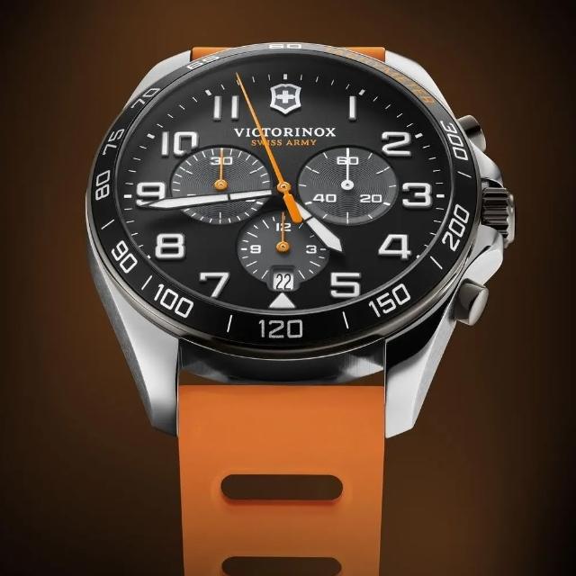【VICTORINOX 瑞士維氏】Swiss Army Fieldforce 競速計時腕錶(VISA-241893)