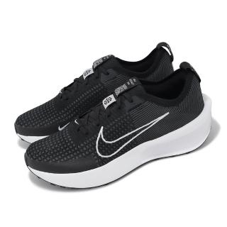 【NIKE 耐吉】慢跑鞋 Interact Run 男鞋 黑 白 針織 回彈 路跑 運動鞋(FD2291-001)