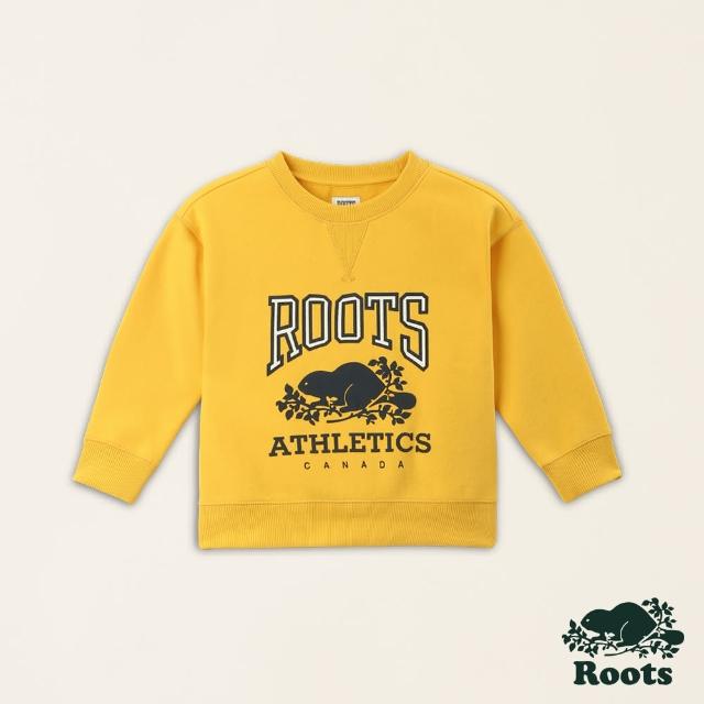 【Roots】Roots 小童- RBA寬版圓領上衣(黃色)