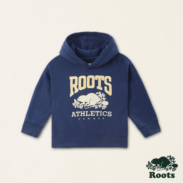 【Roots】Roots 小童- RBA寬版連帽上衣(藍色)