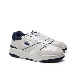 【LACOSTE】LINESHOT 男鞋 休閒鞋 運動鞋 灰藍 立體logo(47SMA0062_042 24ss)