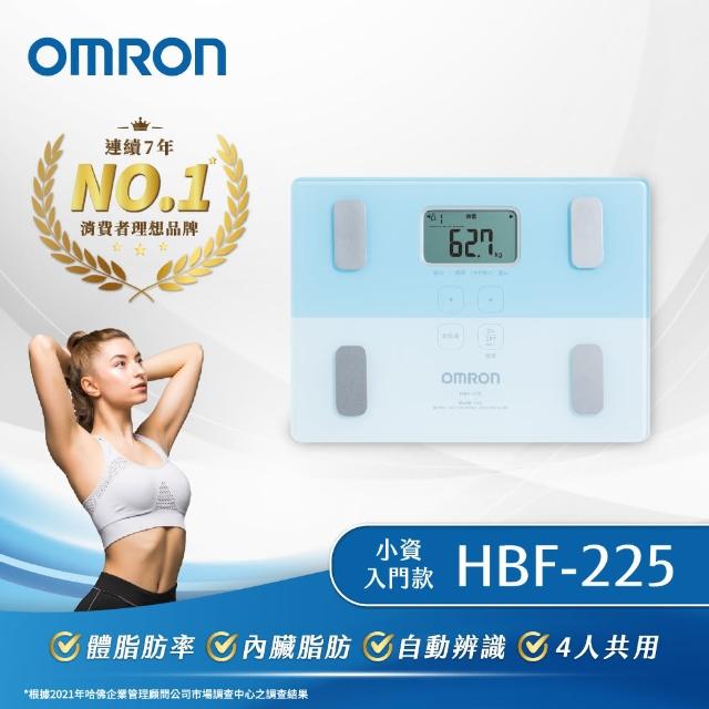 OMRON 歐姆龍】電子體重計/體脂計HBF-225(藍色) - momo購物網- 好評