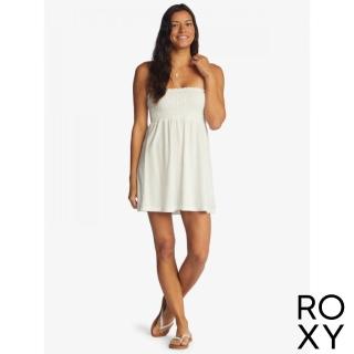 【ROXY】女款 女裝 細肩帶無袖連身短裙洋裝 LA BOMBA(白色)