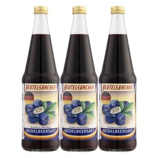 【Beutelsbacher】藍莓果汁 700ml*3瓶(德國原裝進口)
