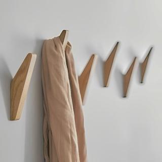 【zozo】日式創意木質掛鉤(掛勾 掛衣服 牆壁掛鉤 壁掛收納 掛衣架 造型掛鉤)