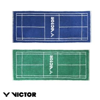 【VICTOR 勝利體育】場地造型運動毛巾(C-4184 F/G 場地藍/場地綠)