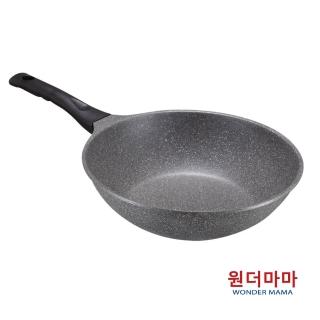 【WONDER MAMA】韓國鈦晶岩輕量不沾炒鍋28cm-韓國製造