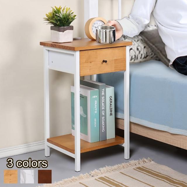 【C&B】鐵木真床頭沙發側邊桌收納台(收納 邊桌 床邊 沙發邊)