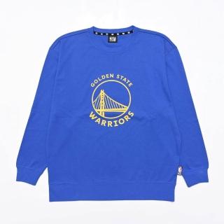 【NBA】NBA 隊徽印刷 薄款 長袖上衣 勇士隊 男女 藍色(3255101382)