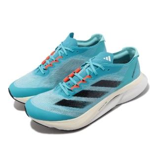 【adidas 愛迪達】慢跑鞋 Adizero Boston 12 M 男鞋 藍 白 中長跑 馬牌輪胎底 運動鞋 愛迪達(H03612)