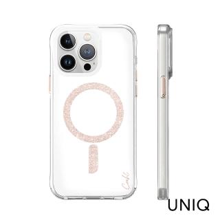 【UNIQ】iPhone 15 Pro Max Glace 質感磁吸防摔手機殼 玫金(附拭鏡布)