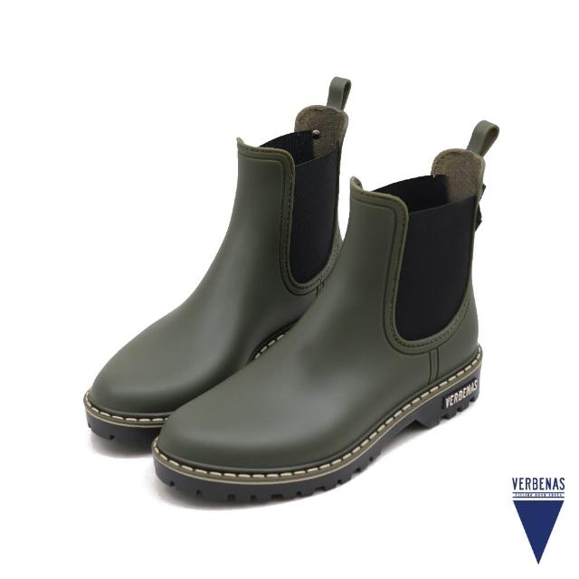 【VERBENAS】西班牙休閒防水切爾西雨靴 深綠色(020459-DGRBL)