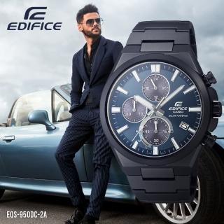 【CASIO 卡西歐】EDIFICE 太陽能 跑車風格計時腕錶 44mm(EQS-950DC-2AV)