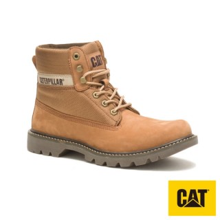 【CAT】COLORADO 2.0 TX 經典拼接黃靴 男鞋(土黃)