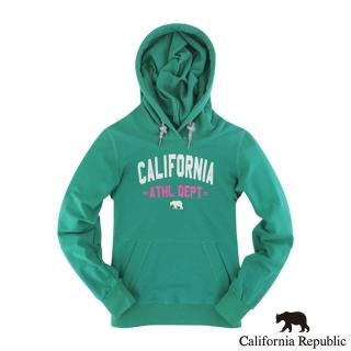 【California Republic】美式簡約CALIFORNIA連帽帽T(女版)