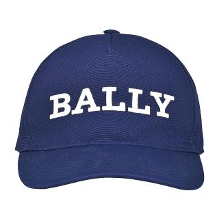 【BALLY】BALLY字母立體LOGO純棉製棒球帽(海軍藍)