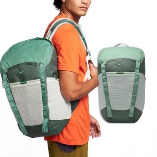 【NIKE 耐吉】後背包 Hike 綠 白 大空間 15吋 可調背帶 軟墊 登山包 筆電包 背包(DJ9677-338)