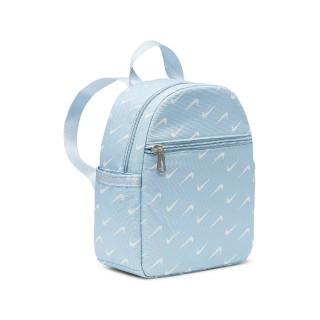 【NIKE 耐吉】後背包 NSW Futura 365 兒童款 藍 白 滿版印花 多夾層 可調背帶 書包 背包(FN0939-440)