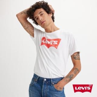 【LEVIS 官方旗艦】男款 寬鬆版短袖T恤 / 手感印製Batwing LOGO 人氣新品 22491-1459