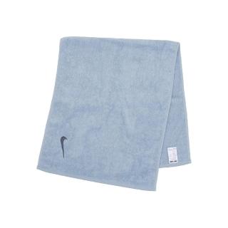 【NIKE 耐吉】毛巾 Solid Core Towel 藍 純棉 吸汗 刺繡 健身 訓練 球類 運動毛巾(N100154140-9NS)