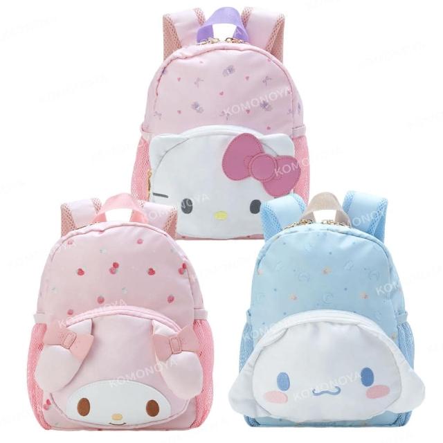 【小禮堂】三麗鷗 兒童氣墊後背包 XS - 大臉款 Kitty 美樂蒂 大耳狗(平輸品)