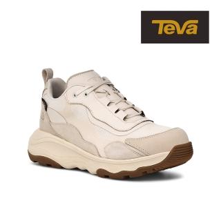 【TEVA】女健行鞋 低筒防潑水戶外登山鞋/健行鞋 Geotrecca Low RP 原廠(奶油白-TV1144294CRM)