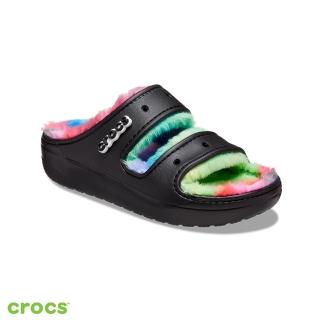 【Crocs】中性鞋 經典星際渲染軟絨毛毛涼拖(208046-0C4)