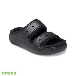 【Crocs】中性鞋 經典軟絨毛毛涼拖(207446-060)