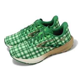 【BROOKS】競速跑鞋 Launch 10 女鞋 綠 白 Run Lucky 輕量 避震 競速 路跑 運動鞋(1203981B344)