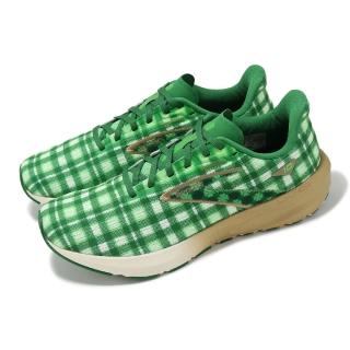 【BROOKS】競速跑鞋 Launch 10 男鞋 綠 白 Run Lucky 輕量 避震 競速 路跑 運動鞋(1104091D344)